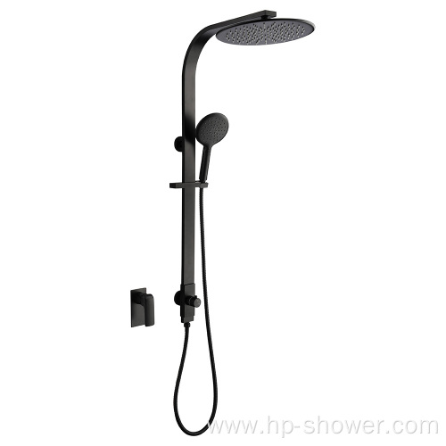Black shower set European modern shower set